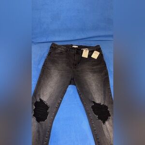 GOOD AMERICAN GOOD LEGS RIPPED KNEES